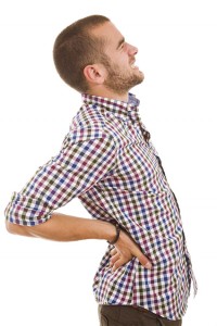 Person med smerte i ryg